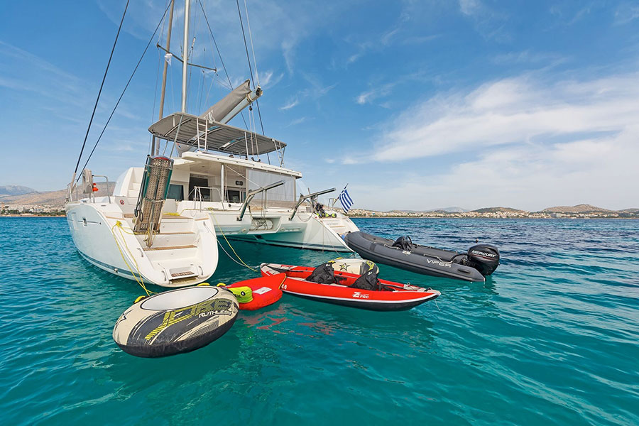 Catamaran charter in Greece